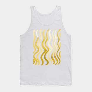 Wavy lines - ochre Tank Top